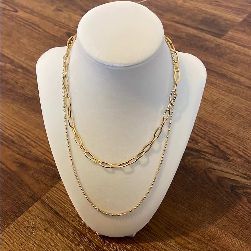 Victoria Emerson Gold Paperclip Necklace Bold Statement
